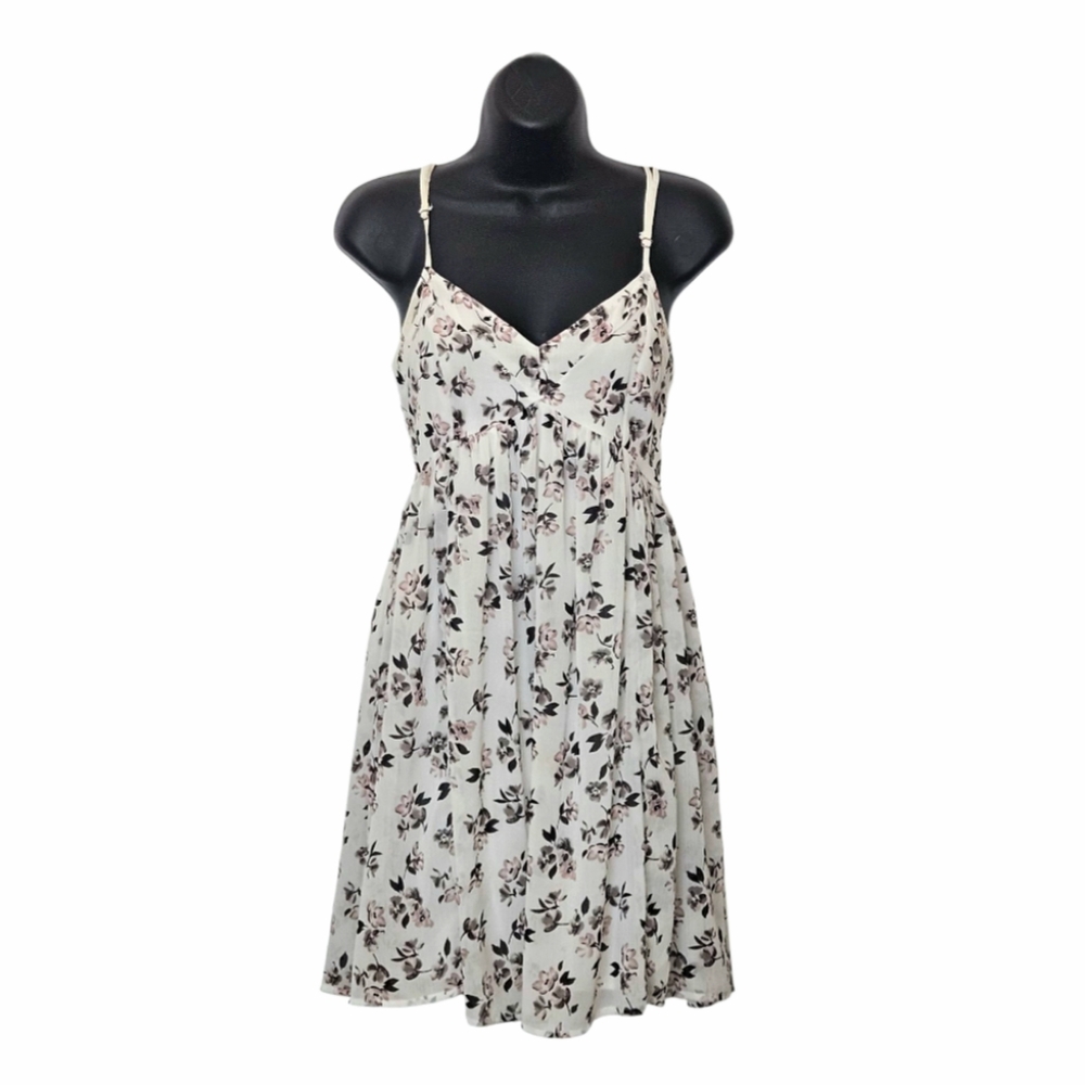 Hollister White Floral Mini Dress